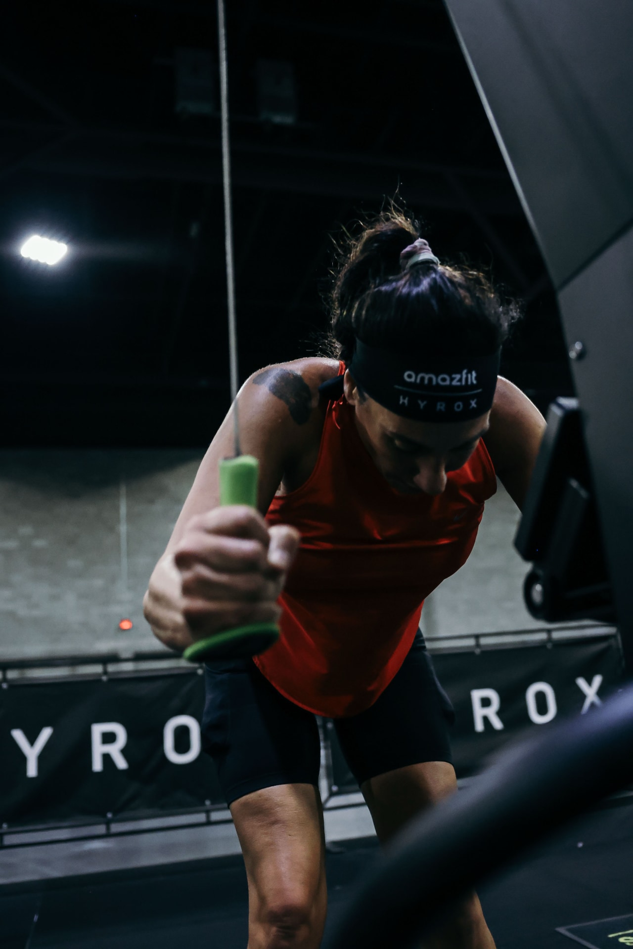 Athlete building mental resilience for competition