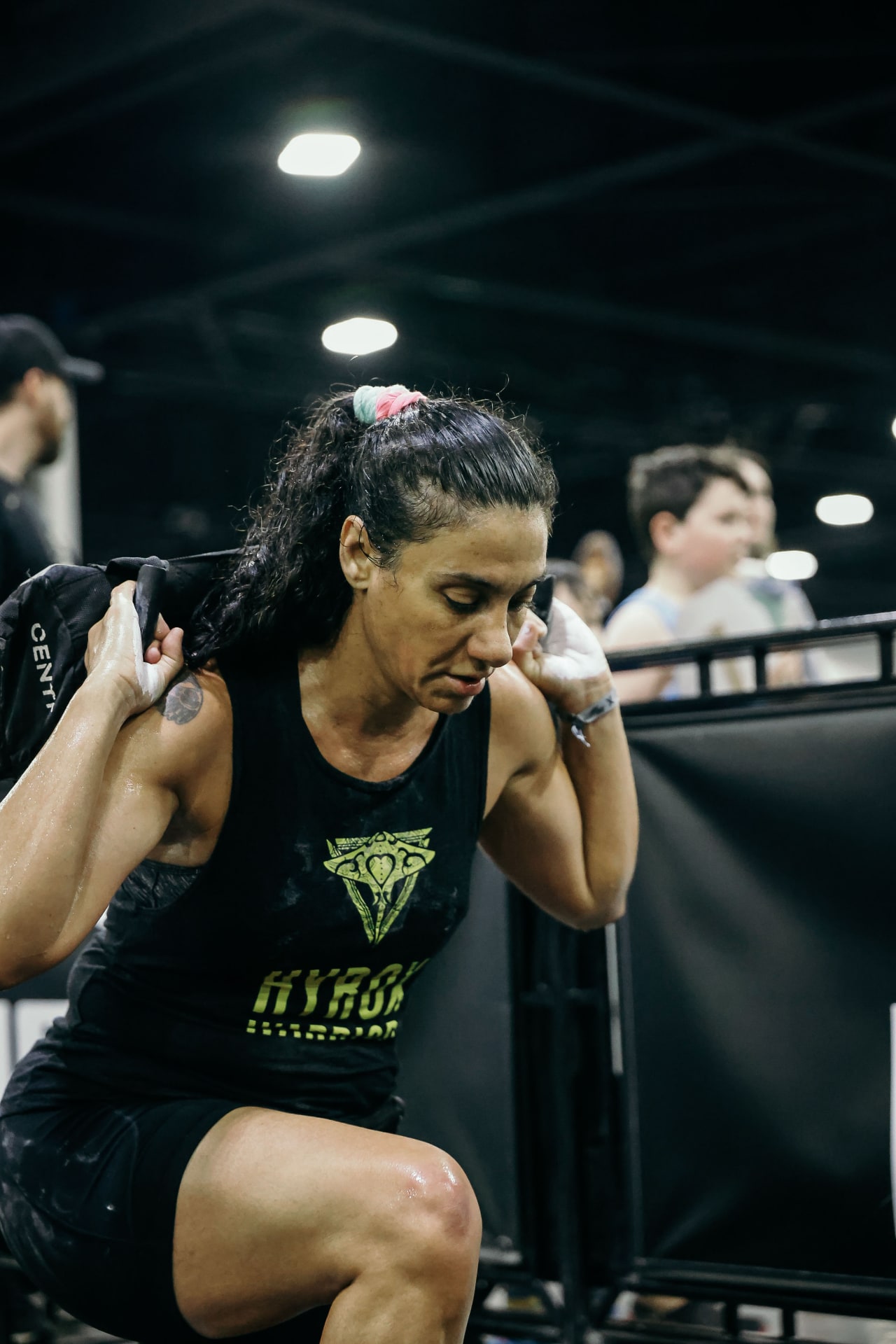 Ayda Page coaching personal training in the gym